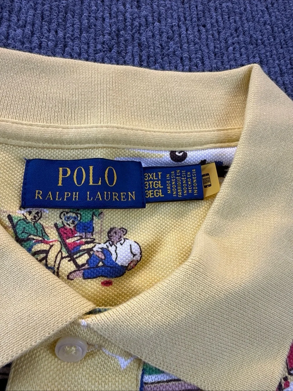 Polo by Ralph Lauren Yellow Tropical Print Polo